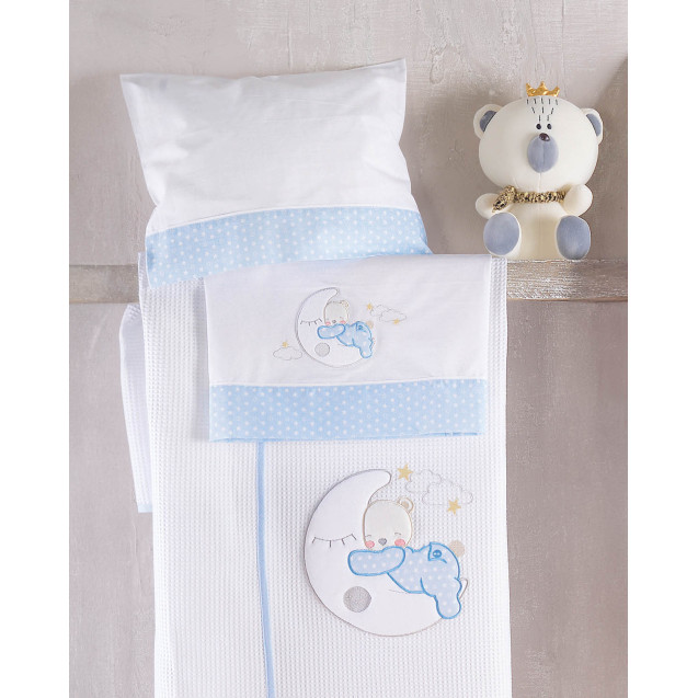 Σετ Σεντόνια Φανελένια Κούνιας 3 Τεμαχίων...