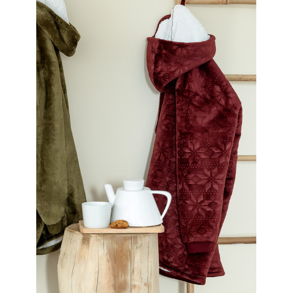 Κουβέρτα Καναπέ με Γούνα Sherpa Palamaiki Huhu/2 90X100 Snow