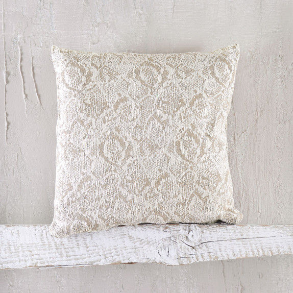 Μαξιλαροθήκη Διακόσμησης Rythmos Snake Εκρου 40x40