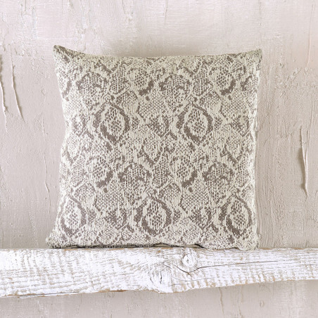 Μαξιλαροθήκη Διακόσμησης Rythmos Snake Μπεζ 40x40