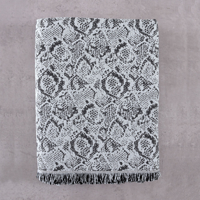 Μαξιλαροθήκη Διακόσμησης Rythmos Snake Πετρολ...