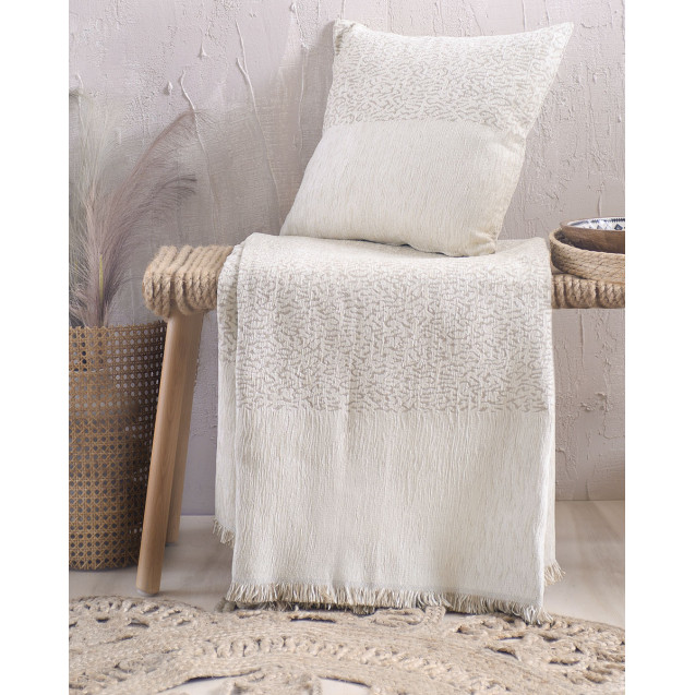 Μαξιλαροθήκη Διακόσμησης Rythmos Vivir Εκρου 40x40