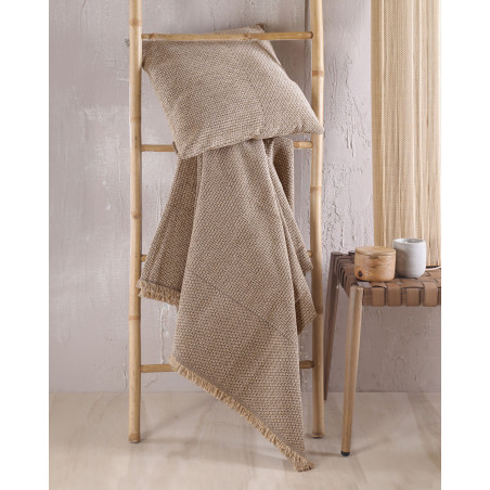 Μαξιλαροθήκη Διακόσμησης Rythmos Simplin Καφε 40x40