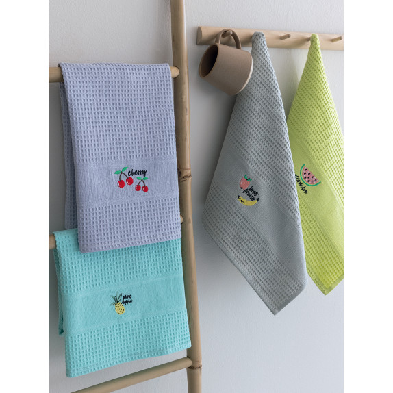 Σετ Πετσέτες Κουζίνας 4 Τεμαχίων Palamaiki 50X70 Nora101...