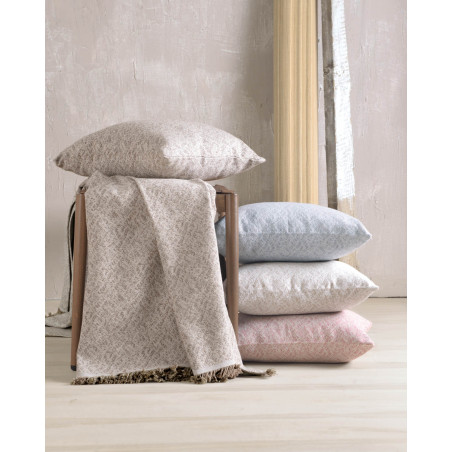 Μαξιλαροθήκη Διακόσμησης Rythmos Fabio Εκρου 40x40