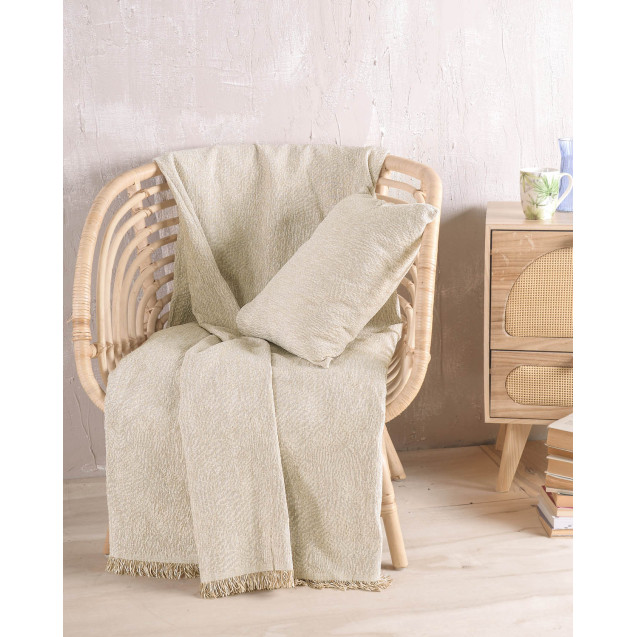 Μαξιλαροθήκη Διακόσμησης Rythmos Fidel Μπεζ 40x40