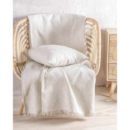 Μαξιλαροθήκη Διακόσμησης Rythmos Fidel Εκρου 40x40