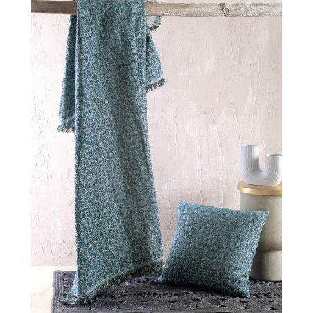 Μαξιλαροθήκη Διακόσμησης Rythmos Stefan Πετρολ 40x40