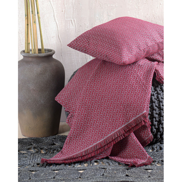 Μαξιλαροθήκη Διακόσμησης Rythmos Reeves Μπορντο...