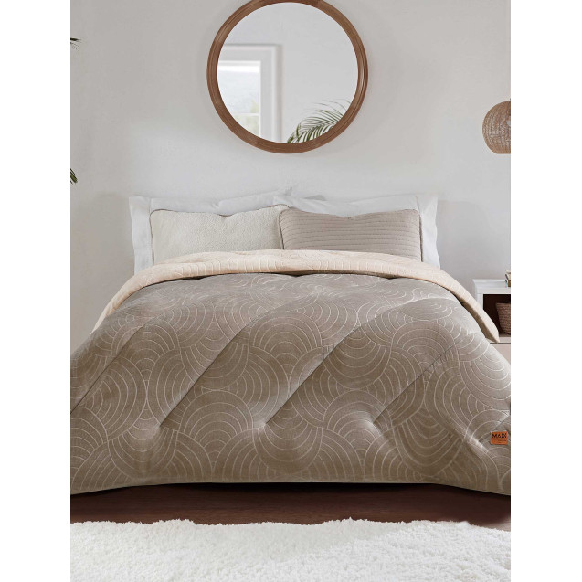 Κουβερτοπάπλωμα Μονό Madi Nocture Cream 160x220