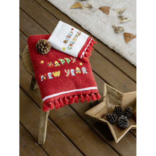 Σετ Πετσέτες 2 Τεμαχίων Nima Wishes 30x50,70x140