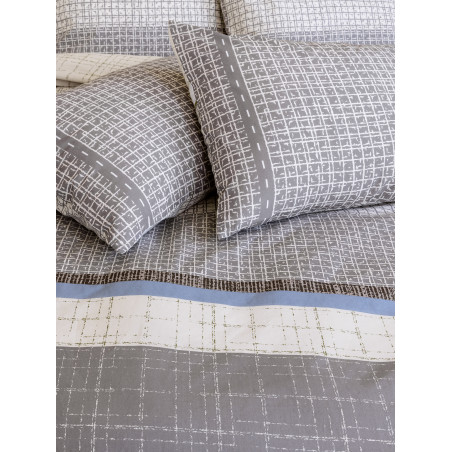 Σετ Παπλωματοθήκη Υπέρδιπλη 3 Τεμαχίων Nima Sharp 220x240