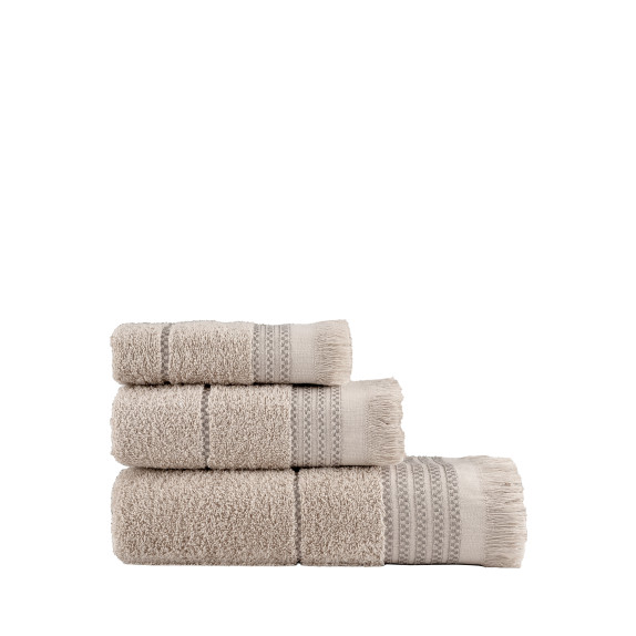 Σετ Πετσέτες 3 Τεμαχίων Nima Plush Pink 30x50,50x90,70x140