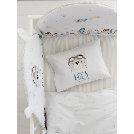 Σετ Σεντόνια Κούνιας 3 Τεμαχίων Nima Boy's World 120x170