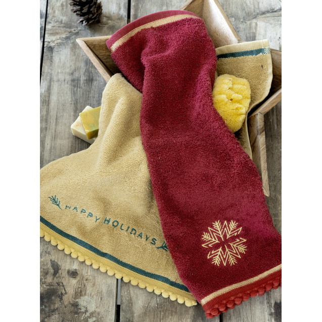 Σετ Πετσέτες 2 Τεμαχίων Nima Happy Holidays 2 x...
