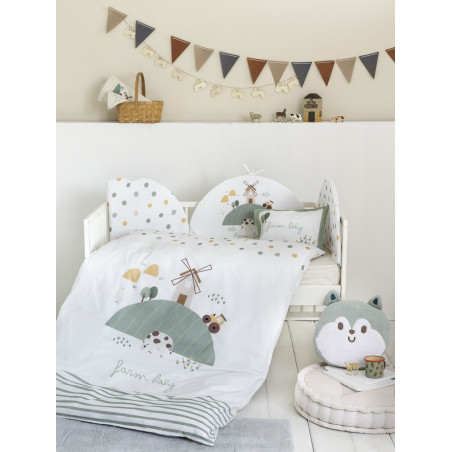 Σετ Παπλωματοθήκη Κούνιας Nima Farm Baby 110x145