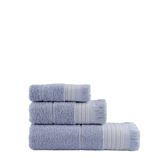 Σετ Πετσέτες 3 Τεμαχίων Nima Plush Blue 30x50,50x90,70x140