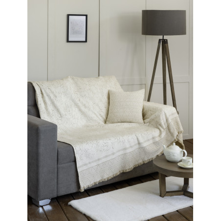 Ριχτάρι Πολυθρόνας Nima Hiver Ivory 180x180