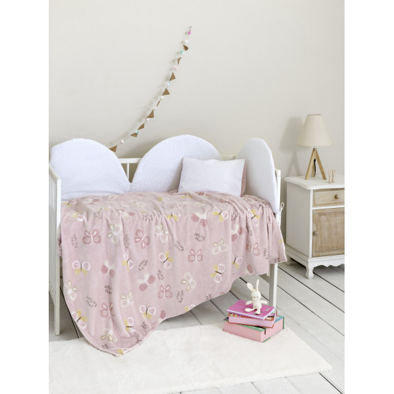 Κουβέρτα Fleece Κούνιας Nima Papillon 110x150