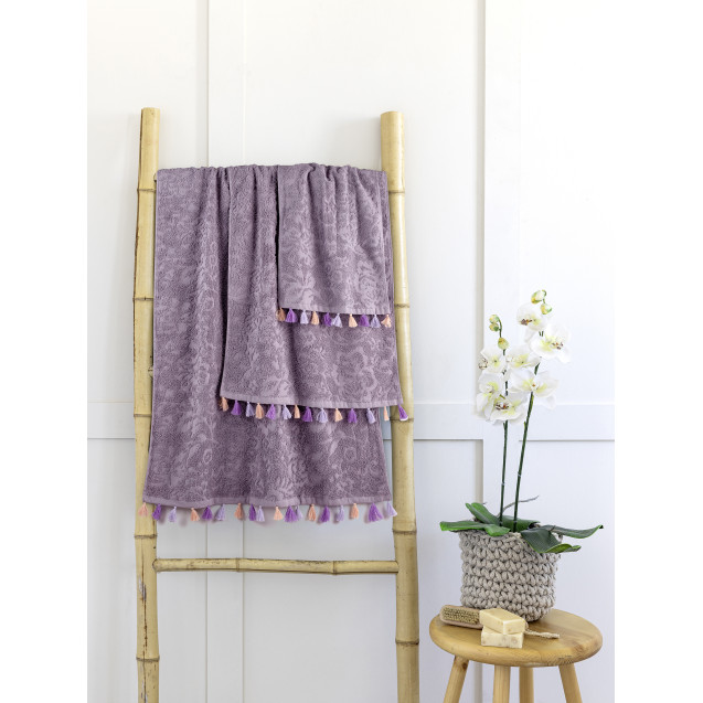 Σετ Πετσέτες 3 Τεμαχίων Nima Rosa Lilac...