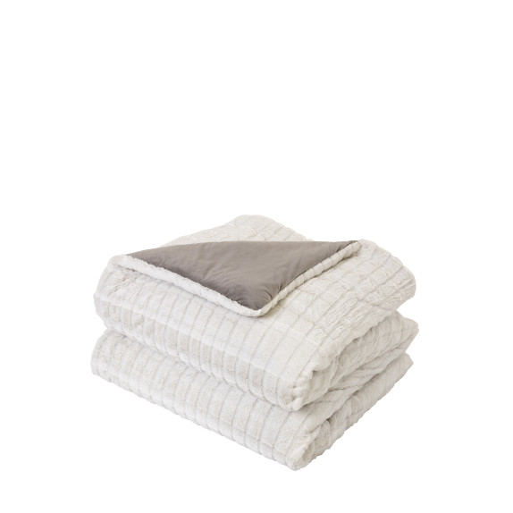 Κουβερτοπάπλωμα Υπέρδιπλο Nima Weave Cream 220x240