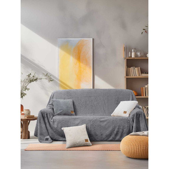 Ριχτάρι Τριθέσιου Madi Trace Grey 180x300