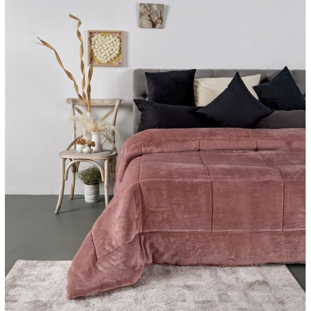 Κουβερτοπάπλωμα Υπέρδιπλο με Γούνα-Sherpa Sb...