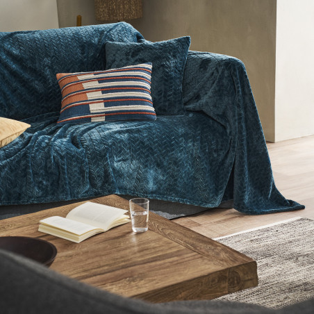 Ριχτάρι Πολυθρόνας Gofis Home Julien Marine Blue 114/01 190x190