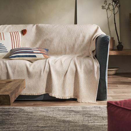 Ριχτάρι Τριθέσιου Gofis Home Quina Beige/Brick 238/03 180x310