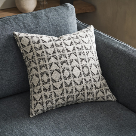 Μαξιλαροθήκη Διακόσμησης Gofis Home Indira Ecru/Black 258/05 50x50