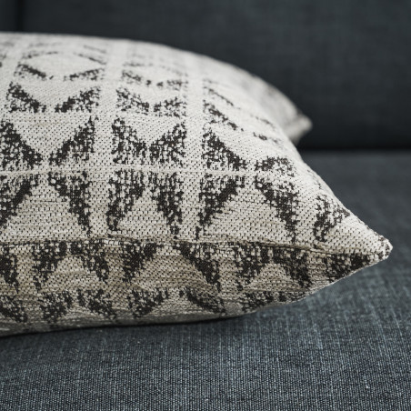 Μαξιλαροθήκη Διακόσμησης Gofis Home Indira Ecru/Black 258/05 50x50