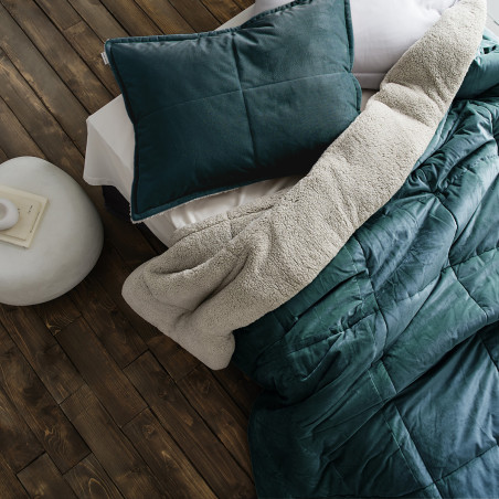 Κουβερτοπάπλωμα Μονό με Γούνα Gofis Home Teddy Jean Blue 407/18 170x220