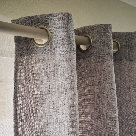 Κουρτίνα Με Τρουκς Gofis Home Magna Grey 495/15 140x280