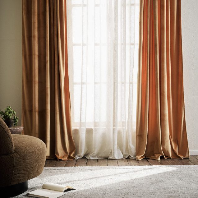 Κουρτίνα με σιρίτι Gofis Home Winter Rattan...