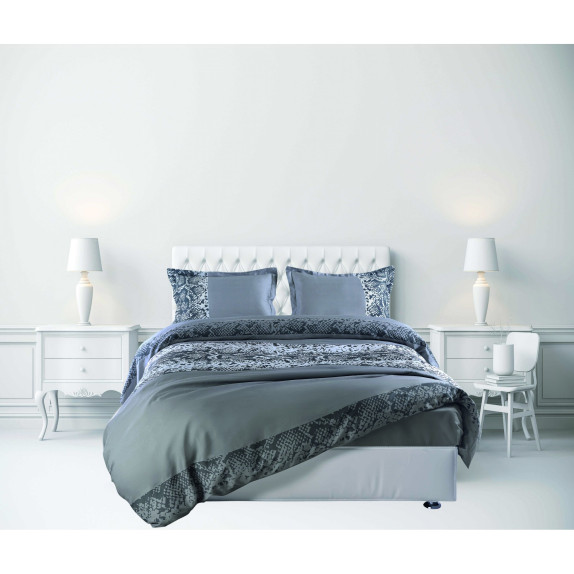 Σετ Σεντόνια Υπέρδιπλα 4 Τεμαχίων Makis Tselios Snik Grey...