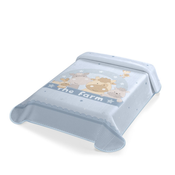 Κουβερτα Ισπανιας Αγκαλιας 80X110 Belpla Ster 664 Blue