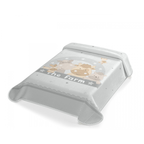 Κουβερτα Ισπανιας Αγκαλιας 80X110 Belpla Ster 664 Grey