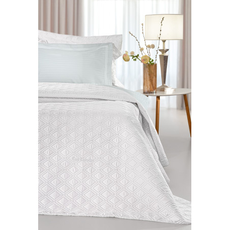 Σετ Κουβερλί King Size 3 Τεμαχίων Guy Laroche Honour White 240x250