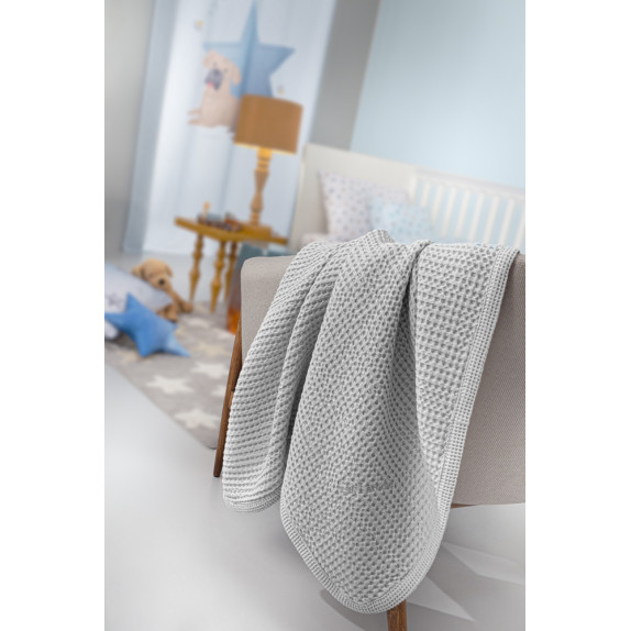 Κουβέρτα Κούνιας Πικέ Guy Laroche Bebe Bella Silver 110x130