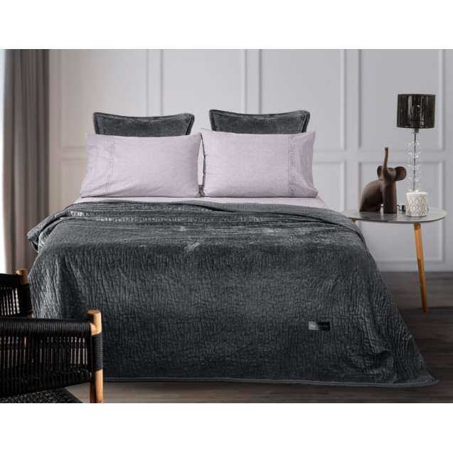 Σετ Κουβέρτα Βελουτέ Μονή και Μαξιλαροθήκη...