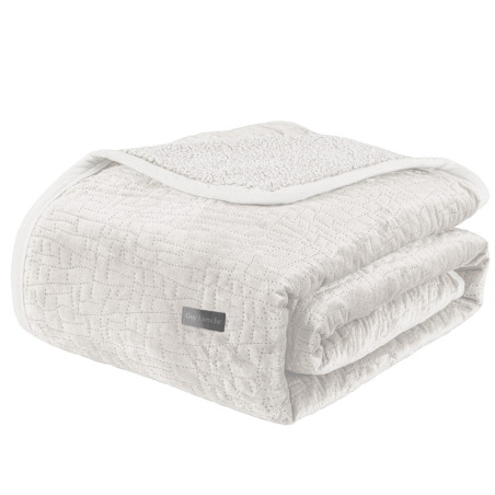 Σετ Κουβέρτα Βελουτέ Ημίδιπλη και Μαξιλαροθήκη Διακόσμησης Guy Laroche Bolzano Ivory 180x220