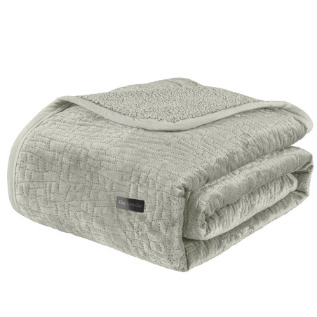 Σετ Κουβέρτα Βελουτέ Μονή και Μαξιλαροθήκη Διακόσμησης Guy Laroche Bolzano Khaki 160x220