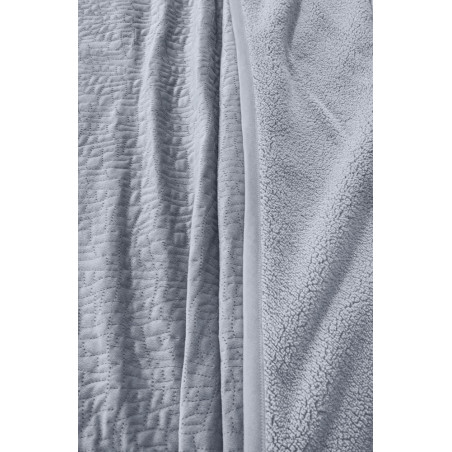 Σετ Κουβέρτα Βελουτέ Μονή και Μαξιλαροθήκη Διακόσμησης Guy Laroche Bolzano Silver 160x220