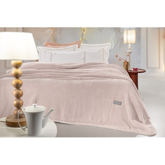 Κουβέρτα Βελουτέ Μονή Guy Laroche Cheval Pudra 160x220
