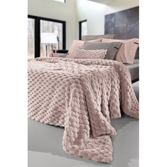 Κουβέρτα Γούνινη Υπέρδιπλη Guy LarocheElixir Old Pink...