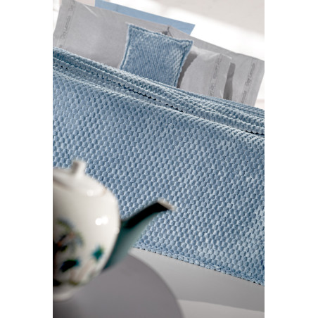 Σετ Κουβέρτα Fleece Μονή και Μαξιλαροθήκη Διακόσμησης Guy Laroche Smoothie Blue 160x220