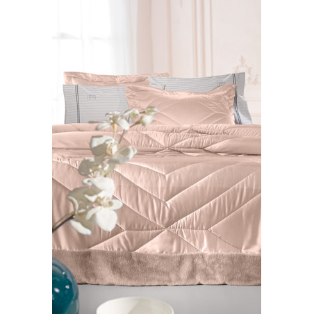 Σετ Πάπλωμα King Size 3 Τεμαχίων Guy Laroche Columbia Old Pink 250x240