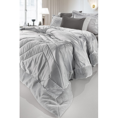 Σετ Πάπλωμα King Size 3 Τεμαχίων Guy Laroche Columbia Silver 250x240