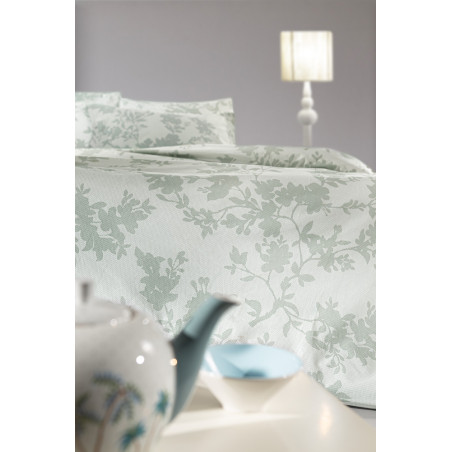 Σετ Παπλωματοθήκη Υπέρδιπλη 3 Τεμαχίων Guy Laroche Christy Aqua Grey 225x245