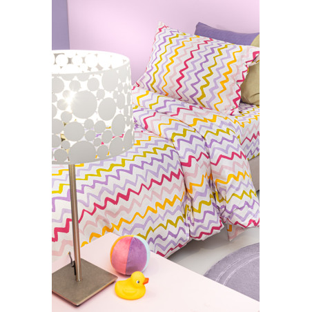 Σετ Παιδική Παπλωματοθήκη Μονή 2 Τεμαχίων Guy Laroche Funny Pinky 165x255